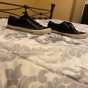 Black and white sneakers